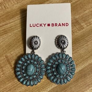 🌸Lucky Brand Silver and Turquoise Earrings